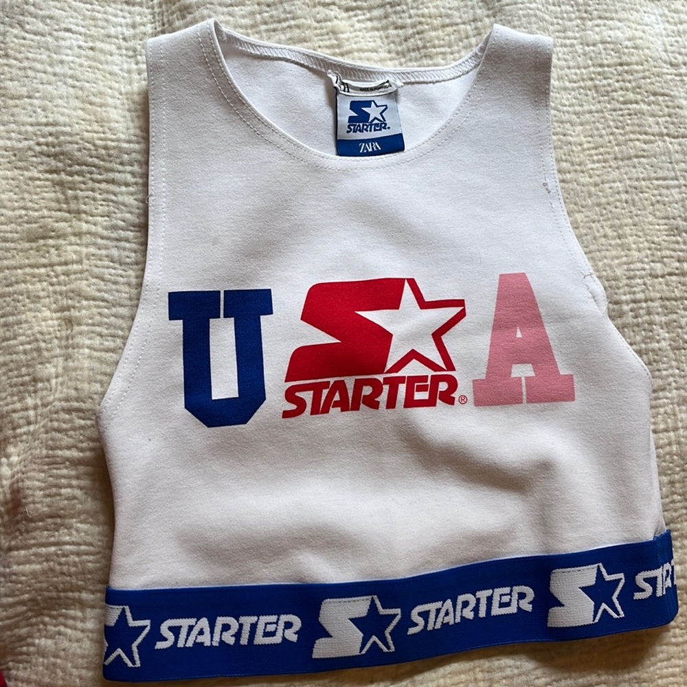 USA starter Zara crop top